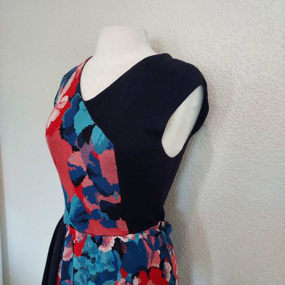 Leifsdottir Colorful Knit Sleeveless Floral Dress Size 8 - Picture 5 of 13
